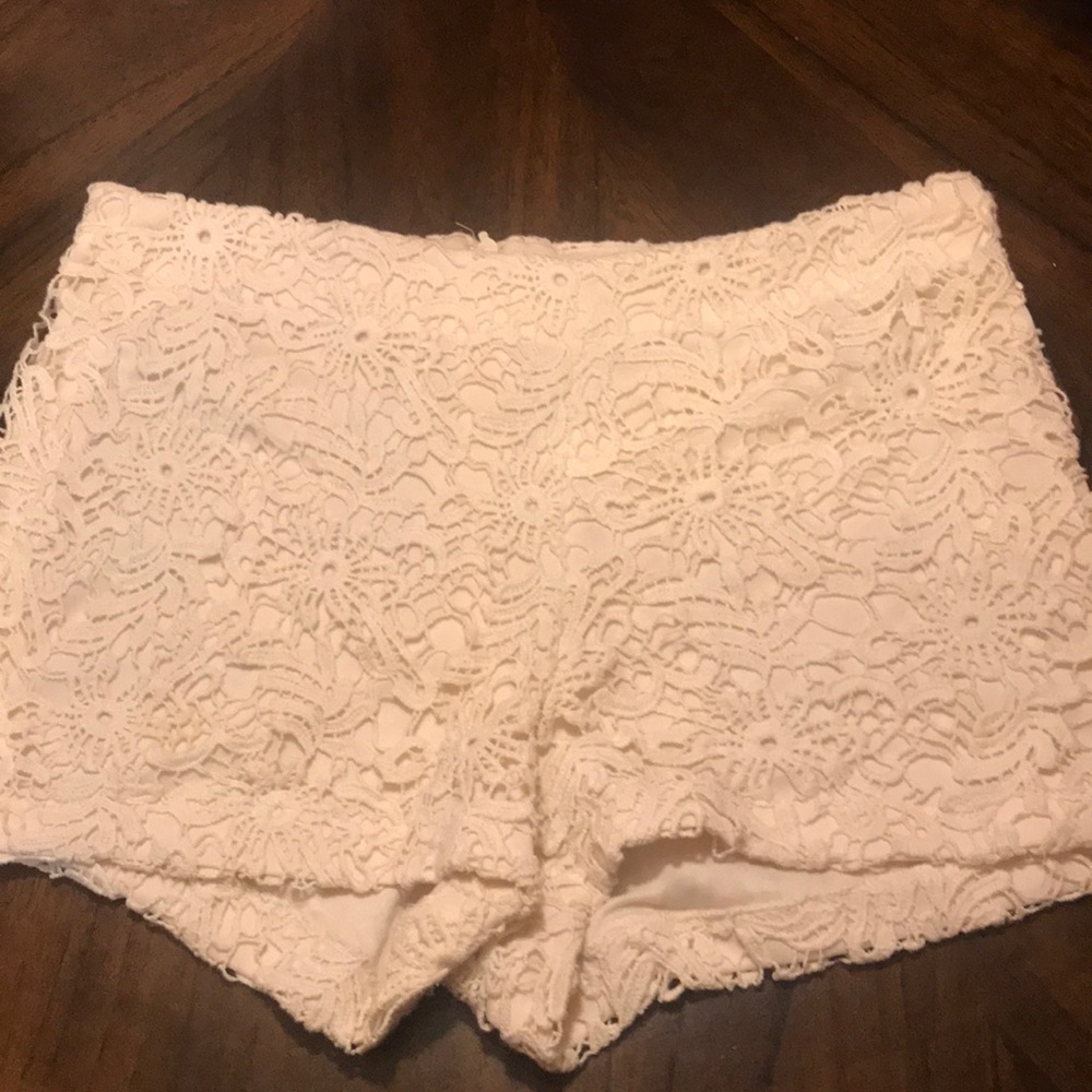 100% cotton Max and Ruby cream colored shorts